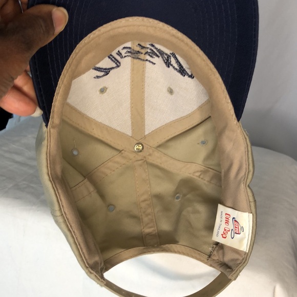 OTTO CAP NISSAN tan and blue baseball cap. Made in Thailand. - Picture 6 of 9